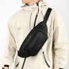 Men's waist bag, Korean-style simple chest bag, outdoor sports crossbody bag, water-resistant functional mobile phone bag, Korean-style trend details Picture